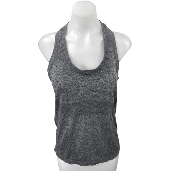 Athleta Women's Momentum Heather Gray Racerback Yoga Athletic Tank Top Size M - Picture 1 of 3